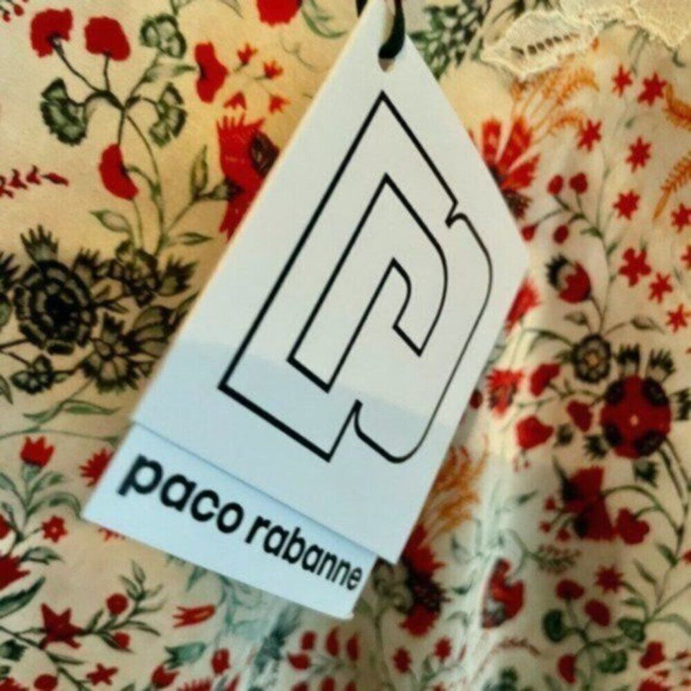 Paco Rabanne Floral Cami multi colored Size 6 - Picture 7 of 9